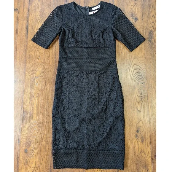 Bisou Bisou Dresses | Nwt Bisou Bisou Black Lace Dress 6 | Color: Black | Size: 6 | Amy_Lemire's Closet